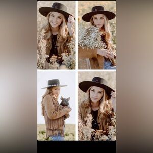 Charlies Black Hat with Silver Details